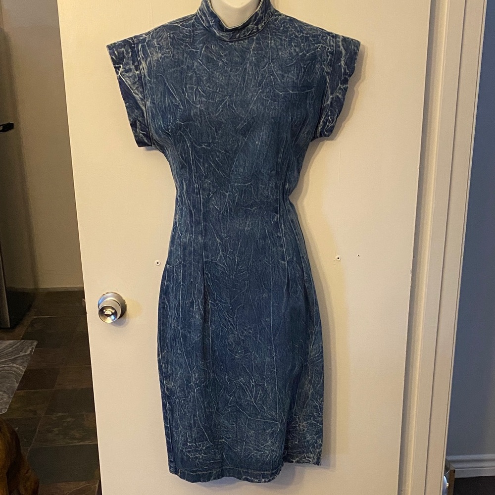 Chic Blue Backless Dress